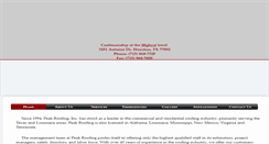 Desktop Screenshot of peakroofing.com