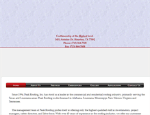 Tablet Screenshot of peakroofing.com